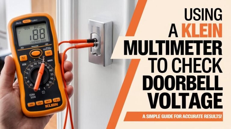 How To Use A Klein Multimeter To Check Doorbell Voltage