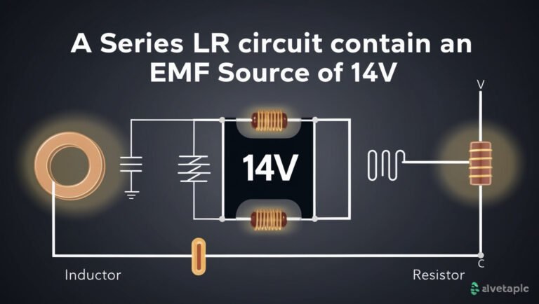 A Series Lr Circuit Contains An Emf Source Of 14v