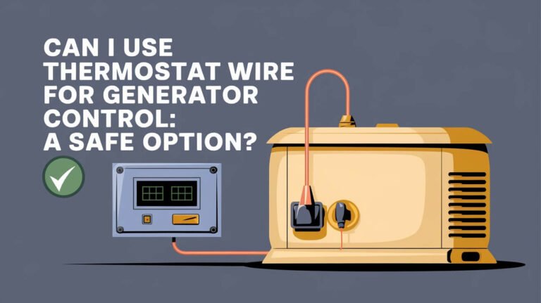 Can I Use Thermostat Wire For Generator Control