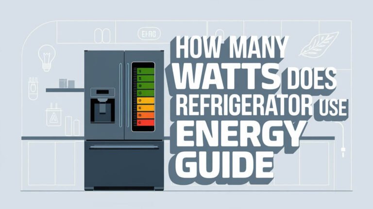 How Many Watts Does A Refrigerator Use