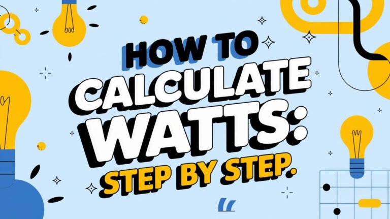 How To Calculate Watts