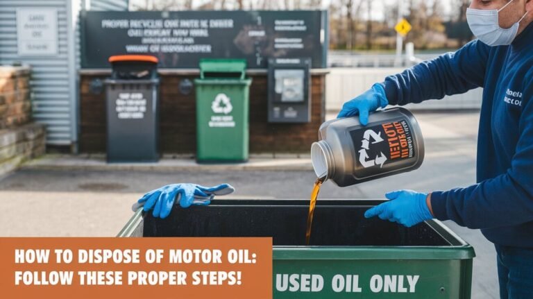 How To Dispose Of Motor Oil